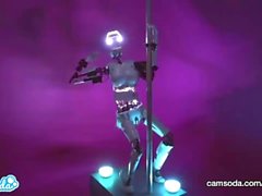 CamSoda - Sex Robot cam menina twerks e orgasmos