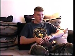 Amateur Straight Boy CJ Serviced in Uniform