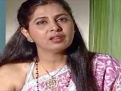 Indian hot milf calls the stud and cuckolds the hubby