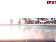 Des anges de l'arnaque - Jewelz Blu Et de Emily M. Willis Hot cul étudiants allemand et en Elle BFF Lucky Fuck de Guy By the pool