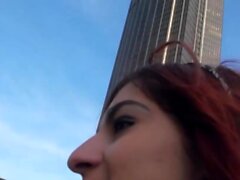 Lilith Hungry redhead slut catched up in the street fu
