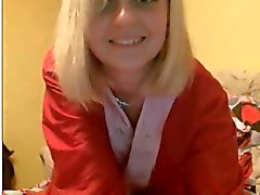 19yo blonde college tiener masturbeert op webcam