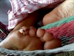Sleepy foot fetish & Furious Flies