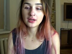 Brünette Solo -Webcam Masturbation