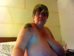 Mature BBW da solo in webcam