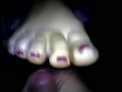 Mejor esposa pretty redtoenails toejob cumonfeet