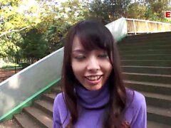 Petite Hairy Asian College Teen Get Creampie Pov