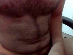 Se masturbar comigo! BWC peludo com acabamento cumshot