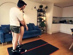 Jock stepson gets full physical from his stepdad