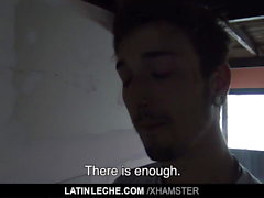 LatinLeche - Cute Latino Sucks A Straight Guy Huge Cock