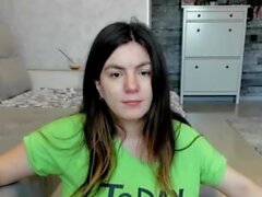 Canlı Esmer Camgirl Oyuncaklar Mastürbasyon Orgazm On Web Kamerası