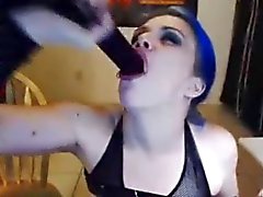 Punk Girl Dildo Deepthroat