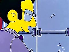 Porn de simpsons Marge e de Artie festa após