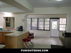 PunishTeens - Teen Gets Brutally Fucked By Burglar