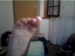 Straight guys feet on webcam #309