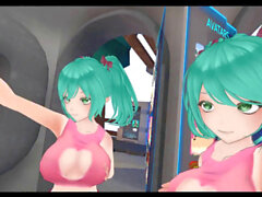 Ventana, vrchat joven, animado