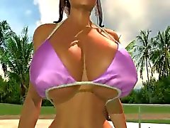 Del brunette 3D Boobs