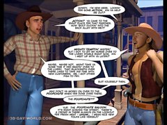 WIE WAS WESTEN HUNG 3D Homosexuell Cowboy Cartoon Hentai Anime Comic