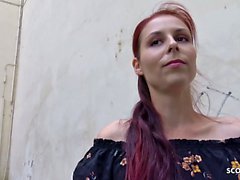 Немецкая разведчика - рыжеволосая природных подростков болтовня ебать на улица