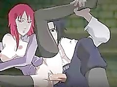 Naruto pornografia de Karin trata cums Sasukemo