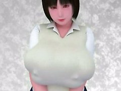 Süper busty Hentai 3D Ken 3